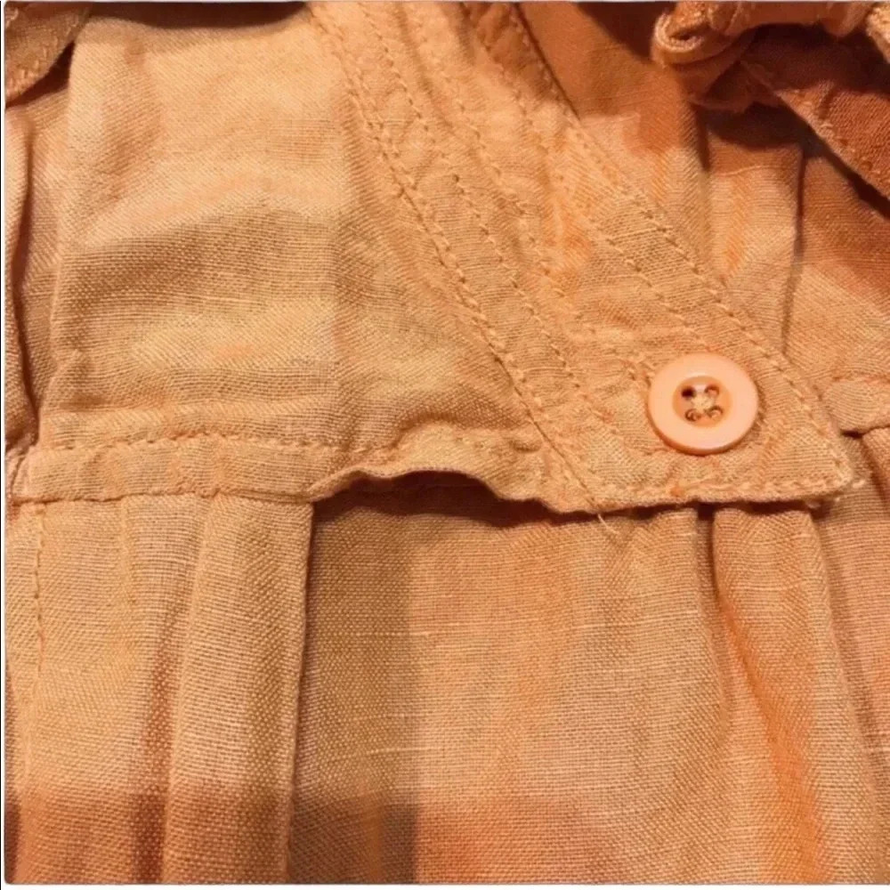 NWT Anthropologie Luana Mustard Yellow Romper 00P - Picture 12 of 13